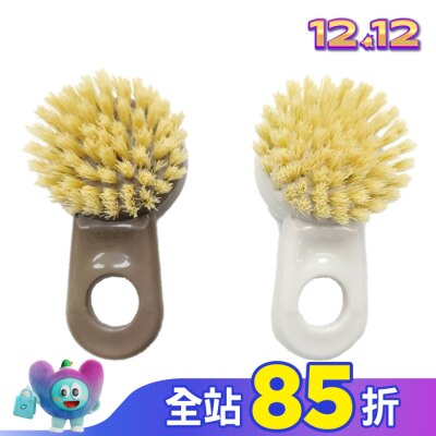 KEYTOSS CK7620 植物纖維-短柄油切清潔刷 (鍋具.爐具.砧板)