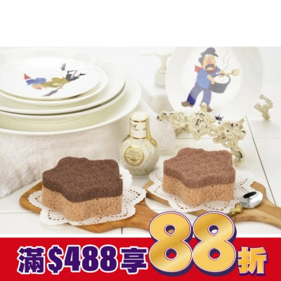 KEYTOSS CK777-3 烘焙幸福生活-耐用.洗淨力雙效清潔海綿/星