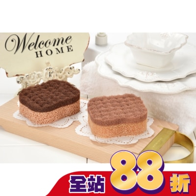 KEYTOSS CK777-4 烘焙幸福生活-耐用.洗淨力雙效清潔海綿/方