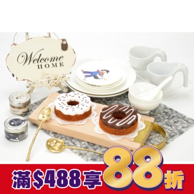 KEYTOSS CK777-6 烘焙幸福生活-耐用.洗淨力雙效清潔海綿/甜甜圈