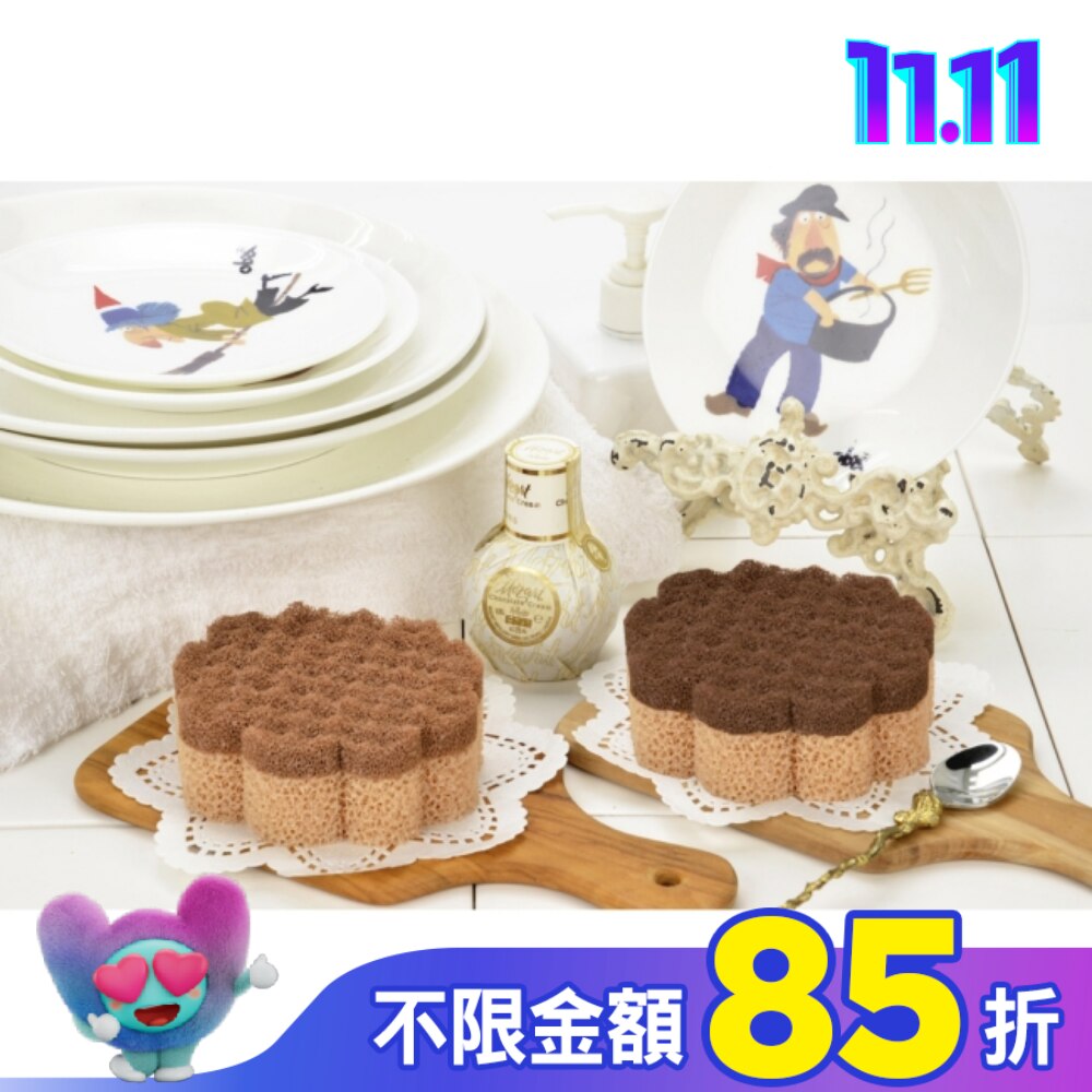 CK777-5 烘焙幸福生活-耐用.洗淨力雙效清潔海綿/雲