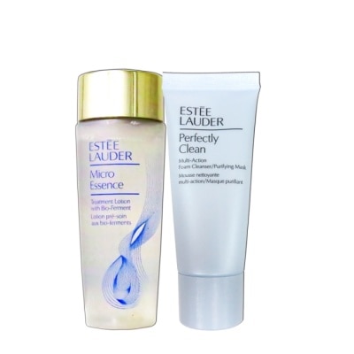 ESTEE LAUDER 雅詩蘭黛 雅詩蘭黛 細緻煥采雙效淨化潔面30ml + 微分子肌底原生露50ml
