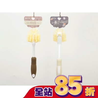 KEYTOSS CK8855 彈力纖維-浴室清潔刷(刮刀.隙縫凹槽設計)