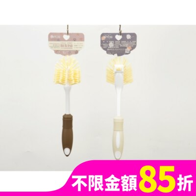 KEYTOSS CK8855 彈力纖維-浴室清潔刷(刮刀.隙縫凹槽設計)
