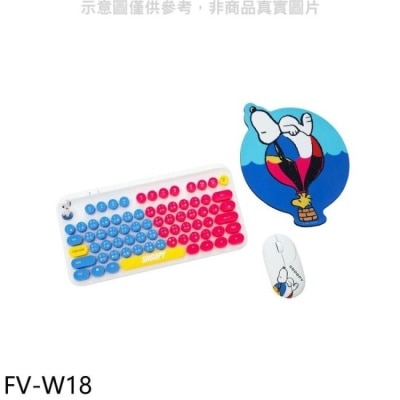 SNOOPY SNOOPY【FV-W18】潮玩藝術無線鍵鼠組鍵盤