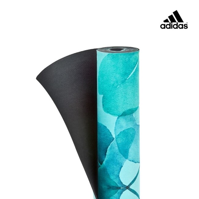 Adidas 頂級天然橡膠防滑瑜珈墊-3.2mm(湖水綠)