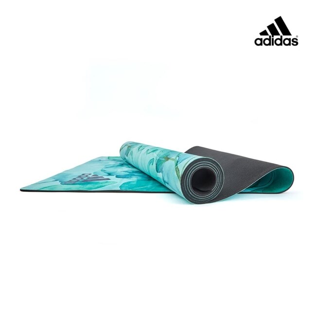 Adidas 頂級天然橡膠防滑瑜珈墊-3.2mm(湖水綠)