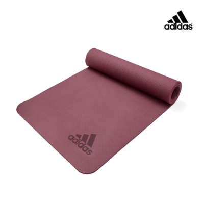 Adidas運動配件 Adidas 高階防滑抗菌瑜珈墊-5mm(野莓紅)