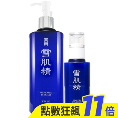KOSE 高絲 KOSE高絲 雪肌精化妝水500ml+雪肌精乳液140ml
