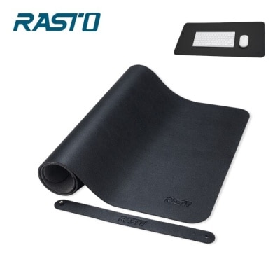 E-BOOKS RASTO RMP1 北歐皮革加大款萬用辦公桌面滑鼠墊-黑