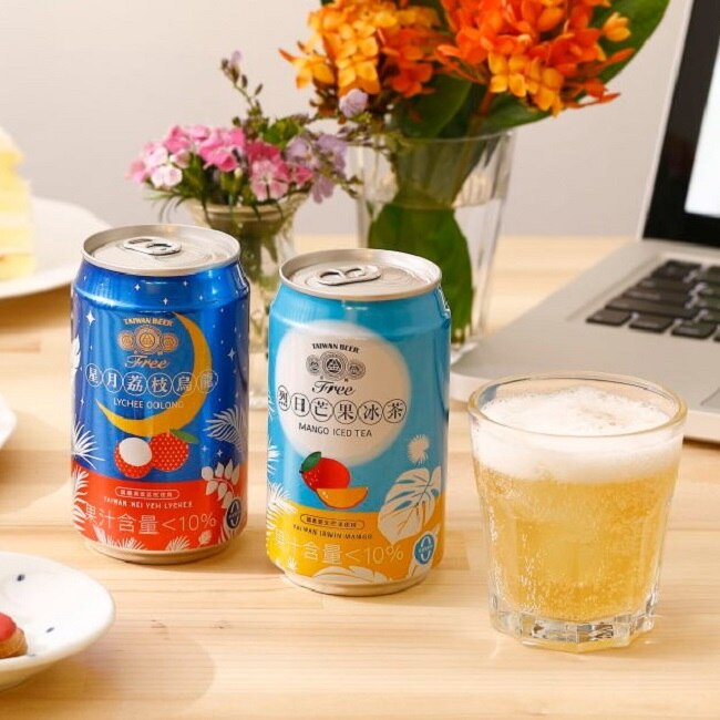 金牌FREE啤酒風味飲料(6入*4組)-星月荔枝烏龍-箱購-箱購