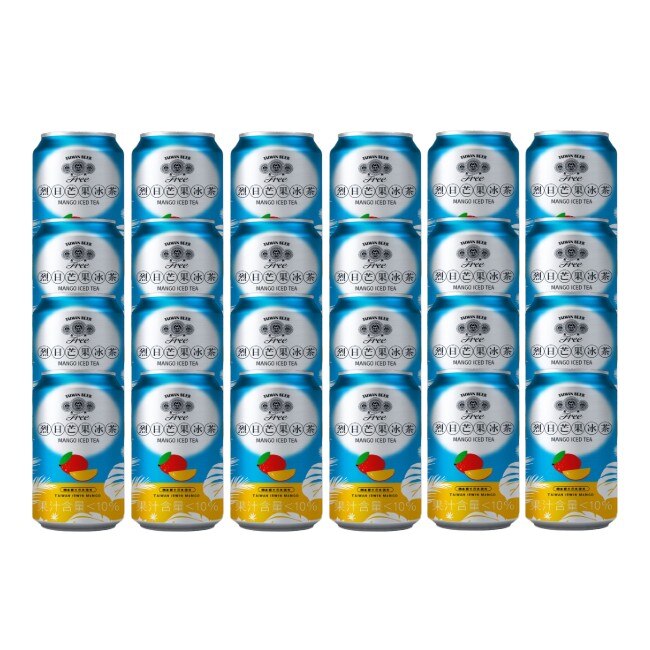 Ttl 金牌free啤酒風味飲料(6入*4組)-烈日芒果冰茶-箱購-箱購