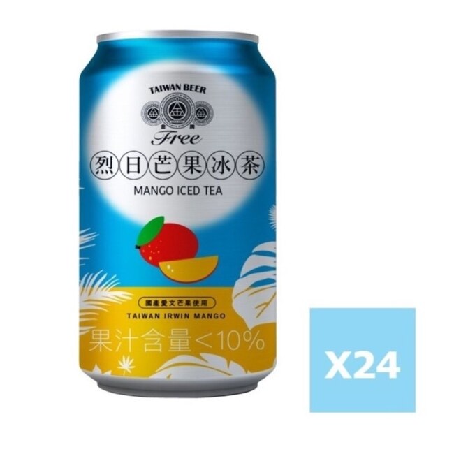 金牌FREE啤酒風味飲料(6入*4組)-烈日芒果冰茶-箱購-箱購