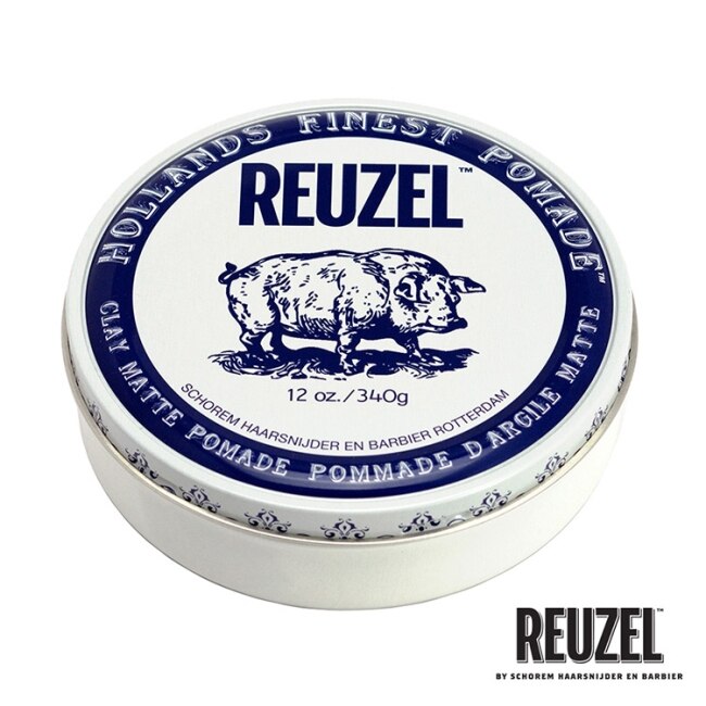 REUZEL 白豬強力黏土級水性髮泥 340g