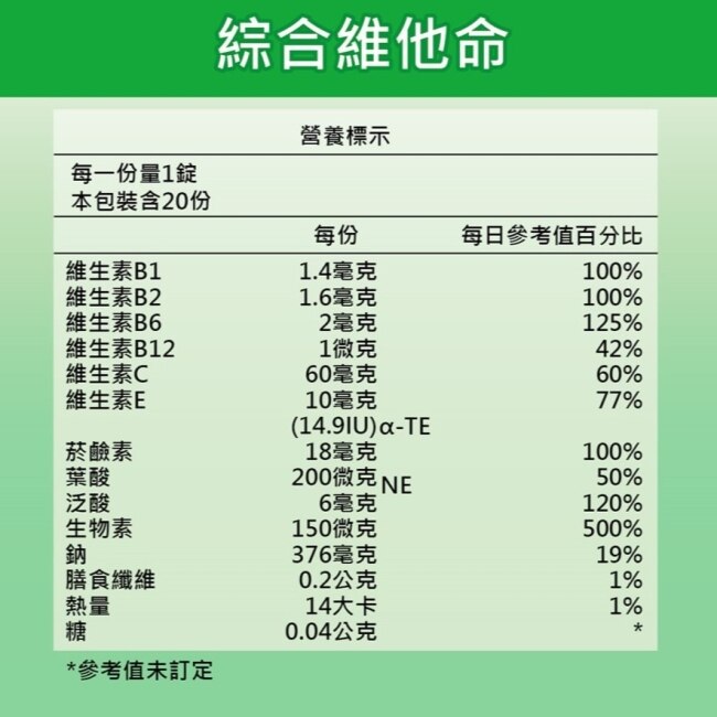 SUNLIFE森萊富 綜合維他命發泡錠(橘子口味) 20錠