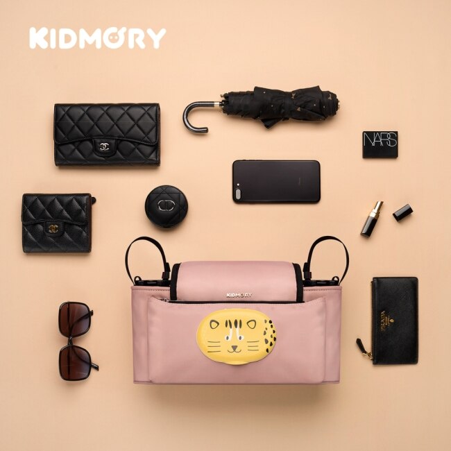 【KIDMORY】特有種幸福_推車置物袋 - 石虎粉