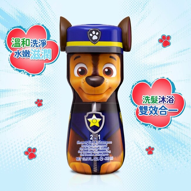 Paw Patrol 汪汪隊警察阿奇 2合1沐浴洗髮精 400ml