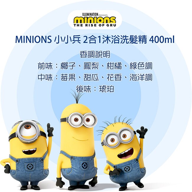 MINIONS 小小兵 2合1沐浴洗髮精 400ml