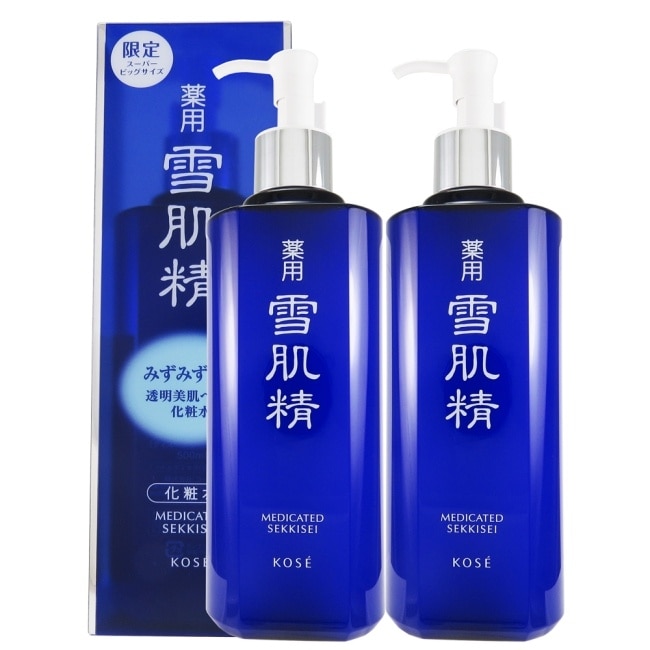 KOSE 高絲雪肌精化妝水500mlx2(贈茶樹美肌皂/薰衣草健康皂100gx1)