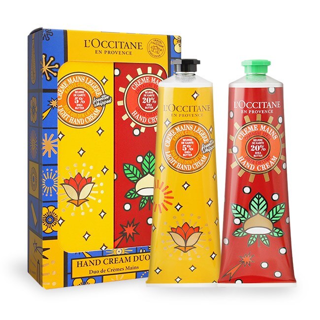 L’OCCITANE 歐舒丹 繽紛乳油木護手霜兩件組(150mlX2)[蒙布朗+金黃拿鐵]-國際航空版