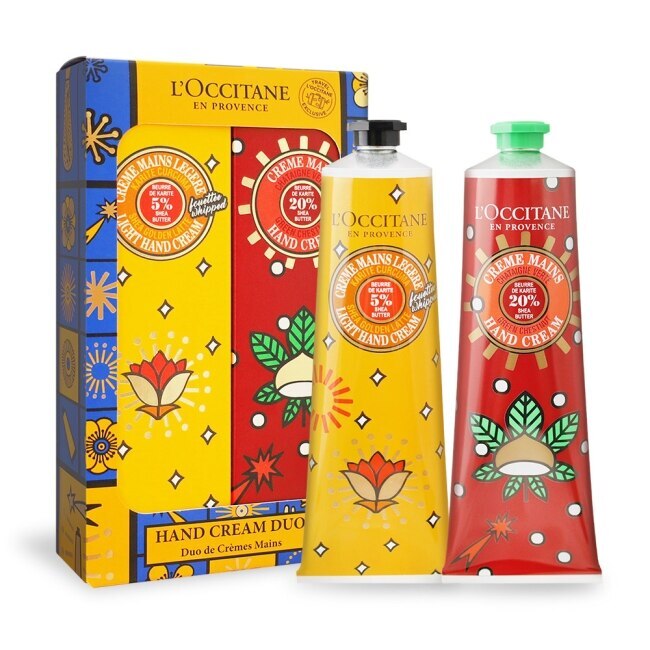 L’OCCITANE 歐舒丹 繽紛乳油木護手霜兩件組(150mlX2)[蒙布朗+金黃拿鐵]-國際航空版