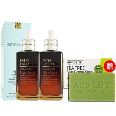 ESTEE LAUDER 雅詩蘭黛 雅詩蘭黛特潤超導全方位修護露100mlx2(平輸)(贈茶樹美肌皂/薰衣草健康皂100gx1)