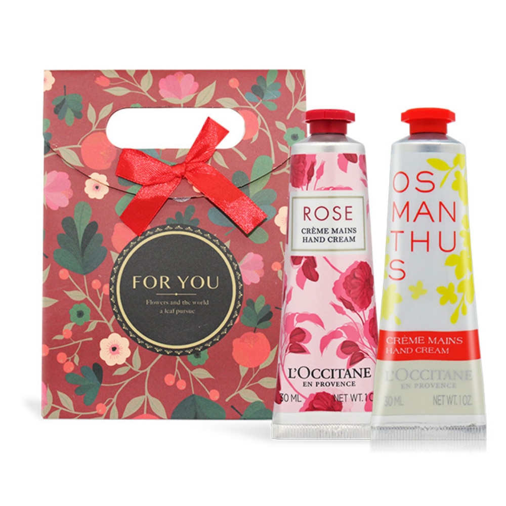 L OCCITANE L’OCCITANE 歐舒丹 護手霜禮盒 玫瑰+桂花30mlX2 新春送禮