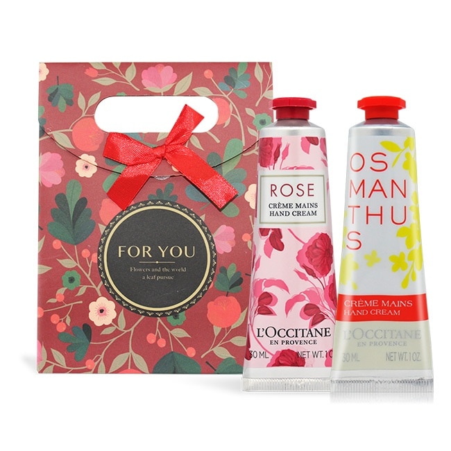 L OCCITANE L’OCCITANE 歐舒丹 護手霜禮盒 玫瑰+桂花30mlX2 新春送禮