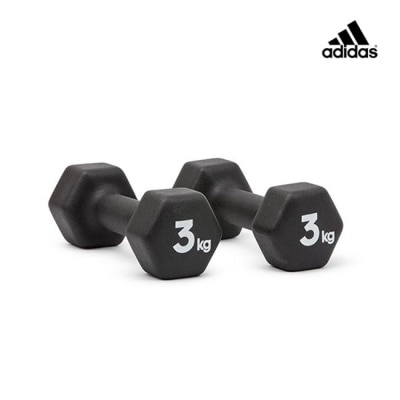 Adidas運動配件 Adidas-六角健身啞鈴(3KG)