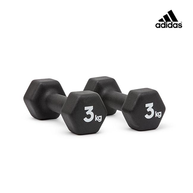 Adidas-六角健身啞鈴(3KG)