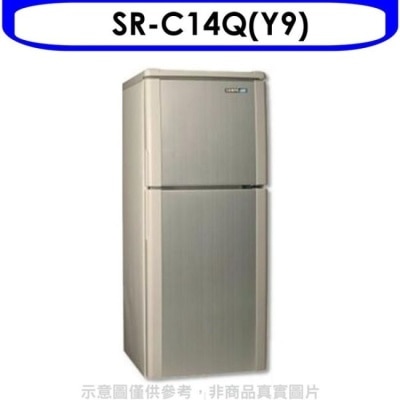 SAMPO 聲寶 聲寶【SR-C14Q(Y9)】140公升雙門冰箱晶鑽金