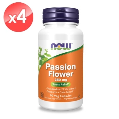 NOW 【NOW】西番蓮萃取膠囊4瓶組(90顆x4瓶)