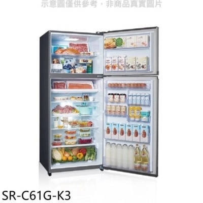 SAMPO 聲寶 聲寶【SR-C61G-K3】610公升雙門漸層銀冰箱