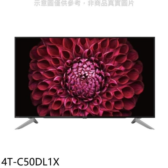 SHARP夏普【4T-C50DL1X】50吋4K聯網電視 回函贈