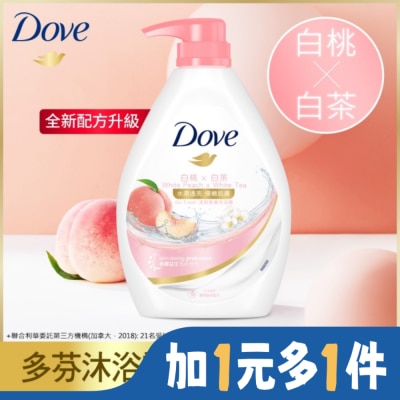 Dove 多芬 多芬桃悅水透沐浴露900G ( 2023)