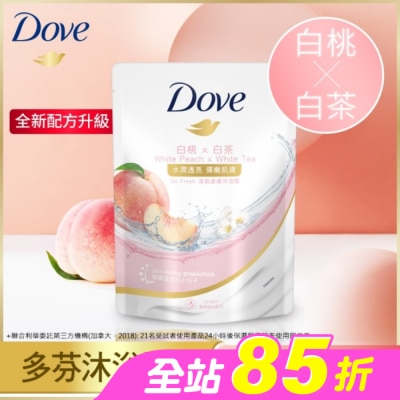 Dove 多芬 - 多芬桃悅水透沐浴露 補充包  580G( 2023)