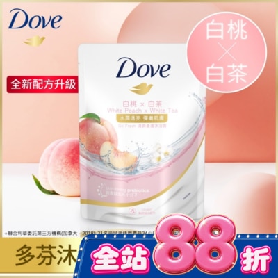 Dove 多芬 - 多芬桃悅水透沐浴露 補充包  580G( 2023) image