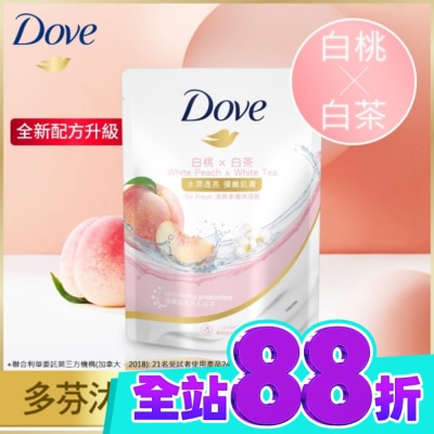Dove 多芬 多芬桃悅水透沐浴露 補充包 580G( 2023) image