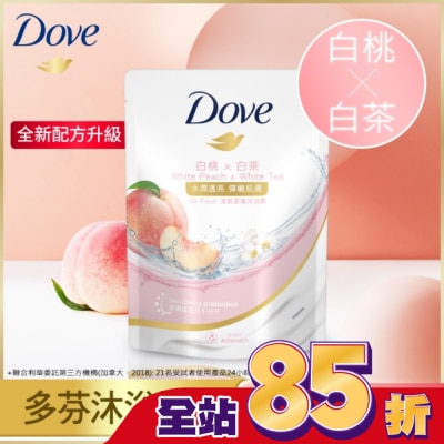 Dove 多芬 多芬桃悅水透沐浴露 補充包  580G( 2023)
