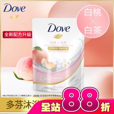 Dove 多芬 - 多芬桃悅水透沐浴露 補充包  580G( 2023)