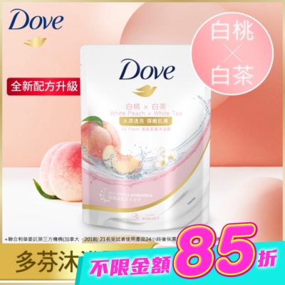 Dove 多芬 - 多芬桃悅水透沐浴露 補充包  580G( 2023) image