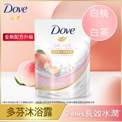 Dove 多芬 - 多芬桃悅水透沐浴露 補充包  580G( 2023)