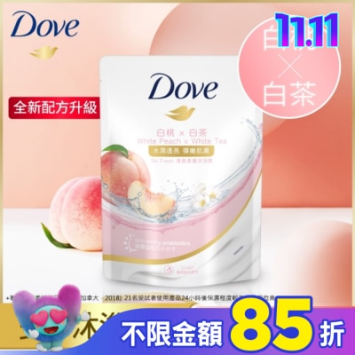 Dove 多芬 多芬桃悅水透沐浴露 補充包  580G( 2023)