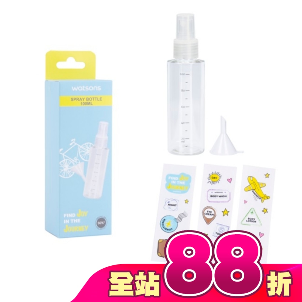 屈臣氏化妝噴瓶100ml 1入(附漏斗)