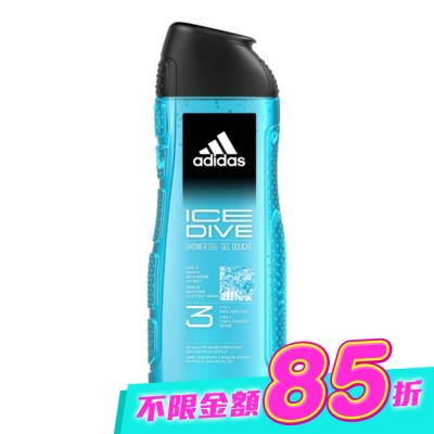 愛迪達 adidas - 愛迪達男性三合一潔顏洗髮沐浴露(超越沁涼) 400ml image