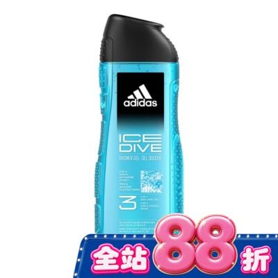 愛迪達 adidas - 愛迪達男性三合一潔顏洗髮沐浴露(超越沁涼) 400ml image