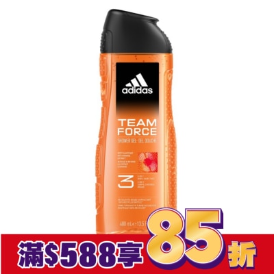 愛迪達 adidas 愛迪達男性三合一潔顏洗髮沐浴露(超越魅力) 400ml