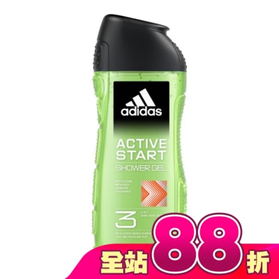 愛迪達 adidas - 愛迪達男性三合一潔顏洗髮沐浴露(能量激活) 250ml