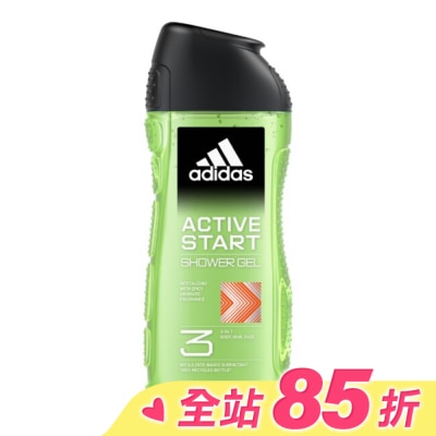 愛迪達 adidas 愛迪達男性三合一潔顏洗髮沐浴露(能量激活) 250ml