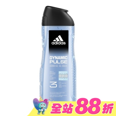 愛迪達 adidas - 愛迪達男性三合一潔顏洗髮沐浴露(超越活力) 400ml